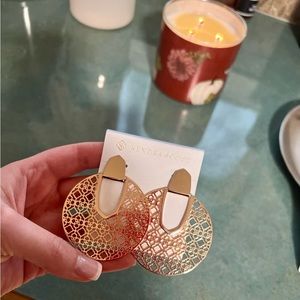Kendra Scott Didi Statement In Rose Gold Drop Earrings